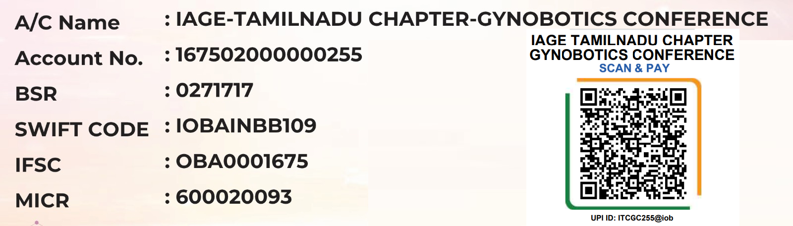Bank details